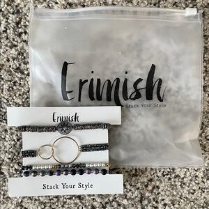 Erimish Black and Gold Bracelet Trio